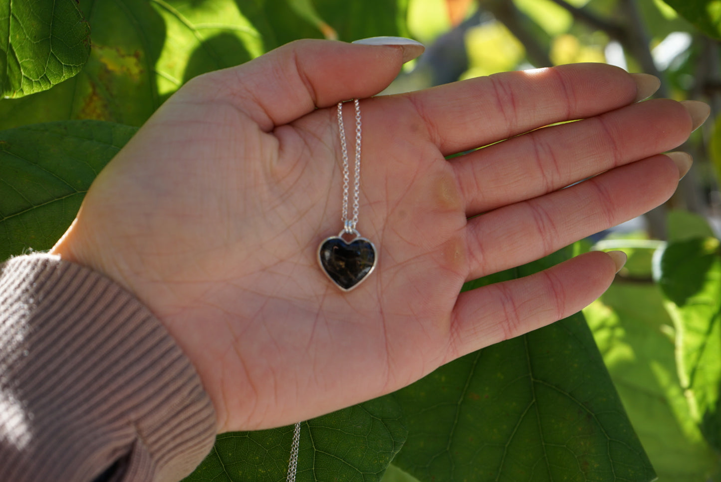 Pietersite Heart Necklace