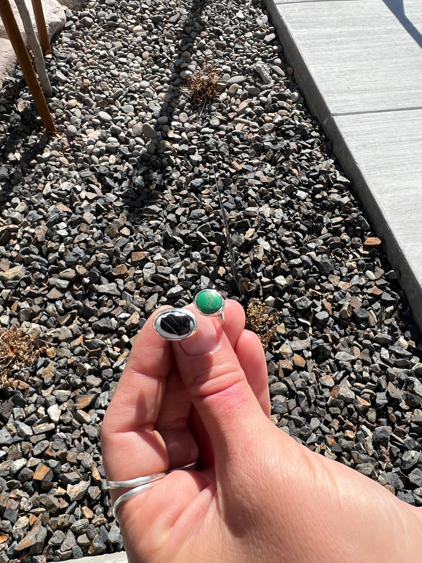 *deposit* Double Stone Ring OR Necklace Making Class (Sat. July 12th 10:00am-1:30pm)