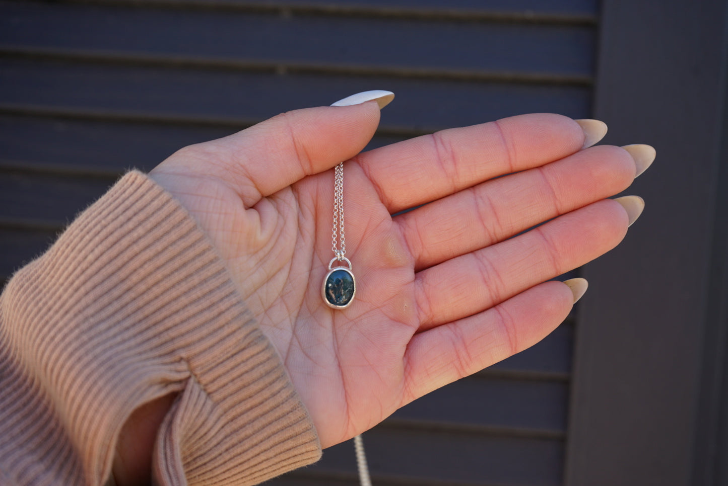 Teal Kyanite Necklace