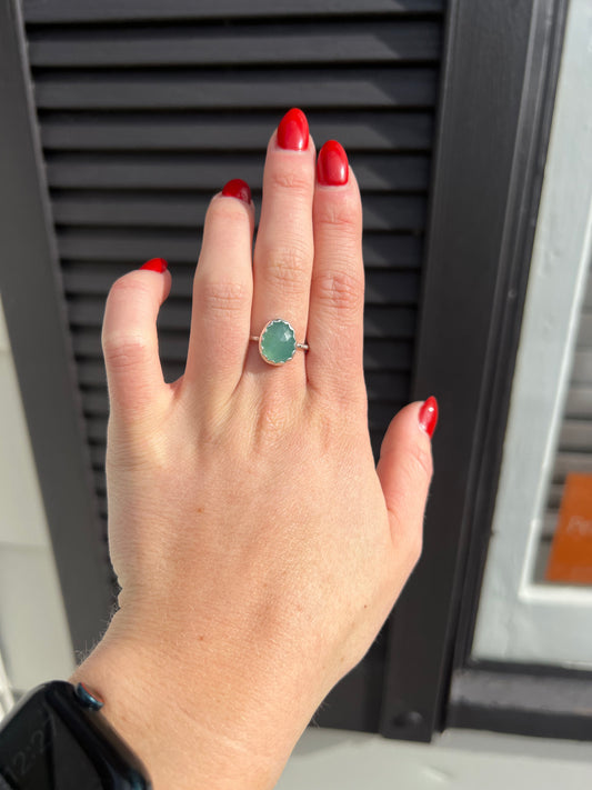 Aquamarine Ring (size 6.5)