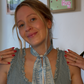 White Buffalo Scarf Necklace