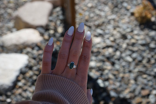 Green Kyanite Ring (size 5)