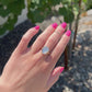 14k Gold Mother of Pearl Ring