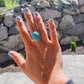 Kingman Turquoise Statement Ring (size 7)